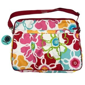 Room.It.Up Retro Flower Power Floral Multicolor Laptop Case Bag